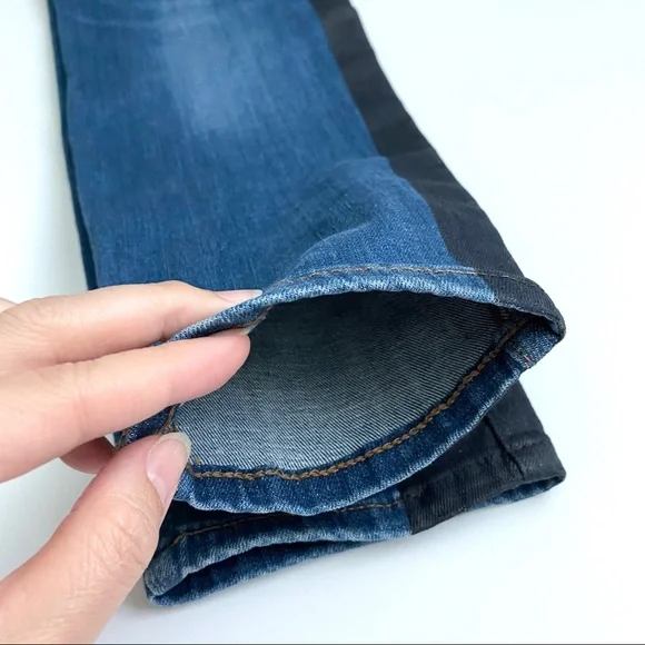 NWT Black Stripe High Waist Ankle Legging Jeans - Picture 5 of 11